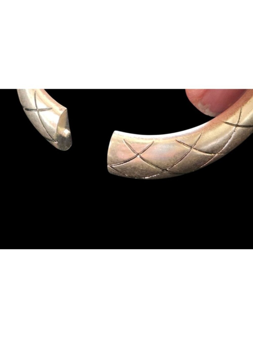 2 Silver Tone Bracelets PAJ Bangle, 5 Strand Chain Link Sparkling Casual Jewelry - Picture 13 of 15